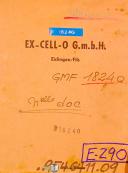 Ex-cell-o-Ex-cell-o G.m.b.H. 411M, Bedienungsanleitung fur Vertikal Bohr Maschine Manual-411M-01